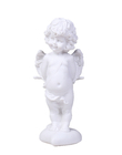 Frost Proof Delightful Resin Garden Statues Of Children Cupid Bow Behind The Back