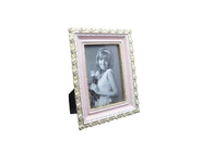 Home Decor Vintage Style Photo Frames Roses Encircling Brim Teal Pink Apricot